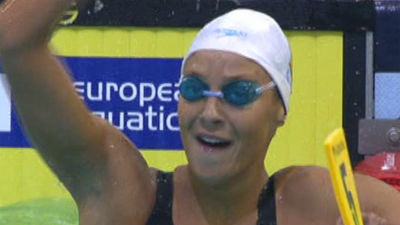 La española Da Rocha, campeona de Europa de los 200 espalda