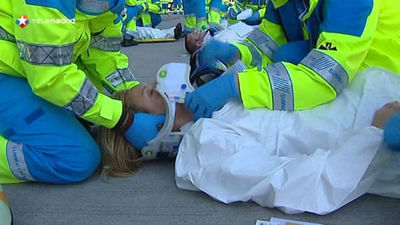 El SUMMA practica protocolo para incidentes con diez o más heridos