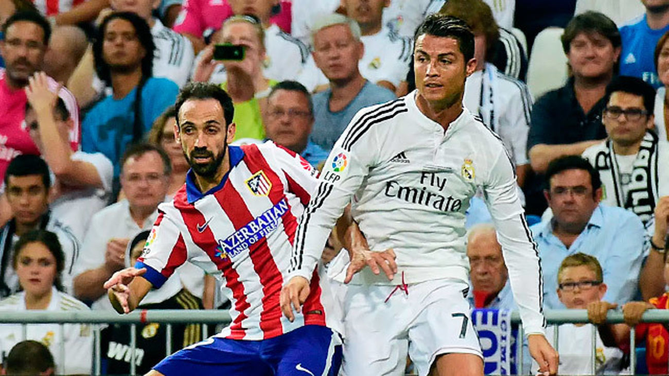 Juanfran y Cristiano Ronaldo en la ida de la Supercopa de España 2014