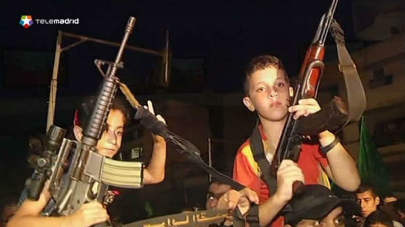 Celebración en Gaza