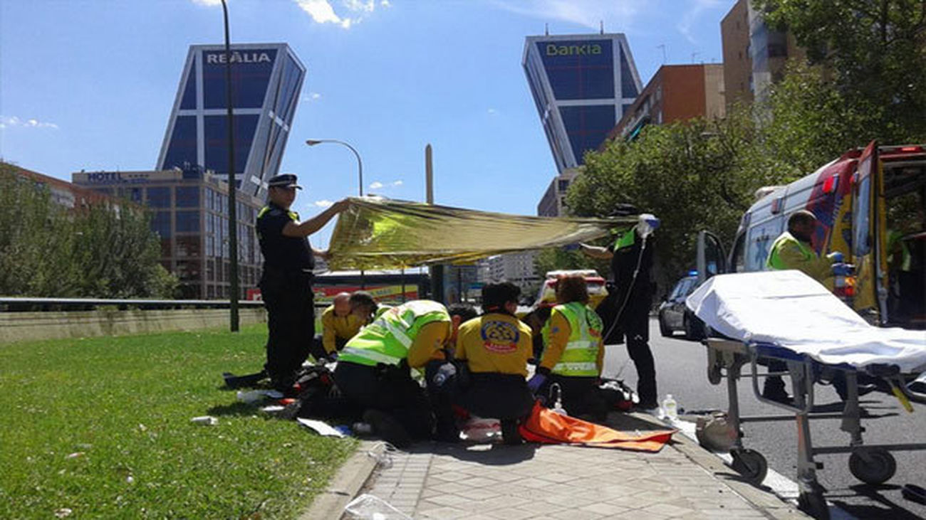 Accidente en la Catellana
