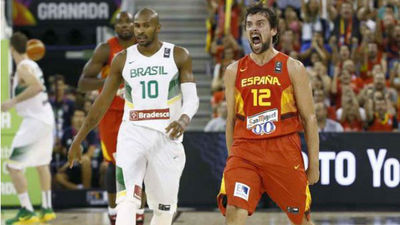 82-63. Fiesta de España ante Brasil