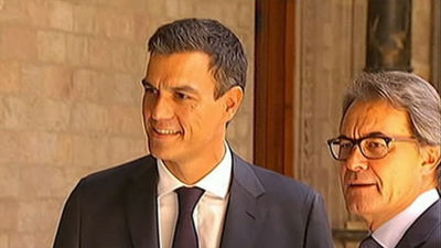 Sánchez plantea a Mas una salida con "primero el acuerdo, luego la votación"