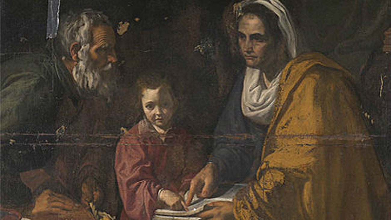 "La educación de la Virgen", de Velázquez, debuta en todo su esplendor