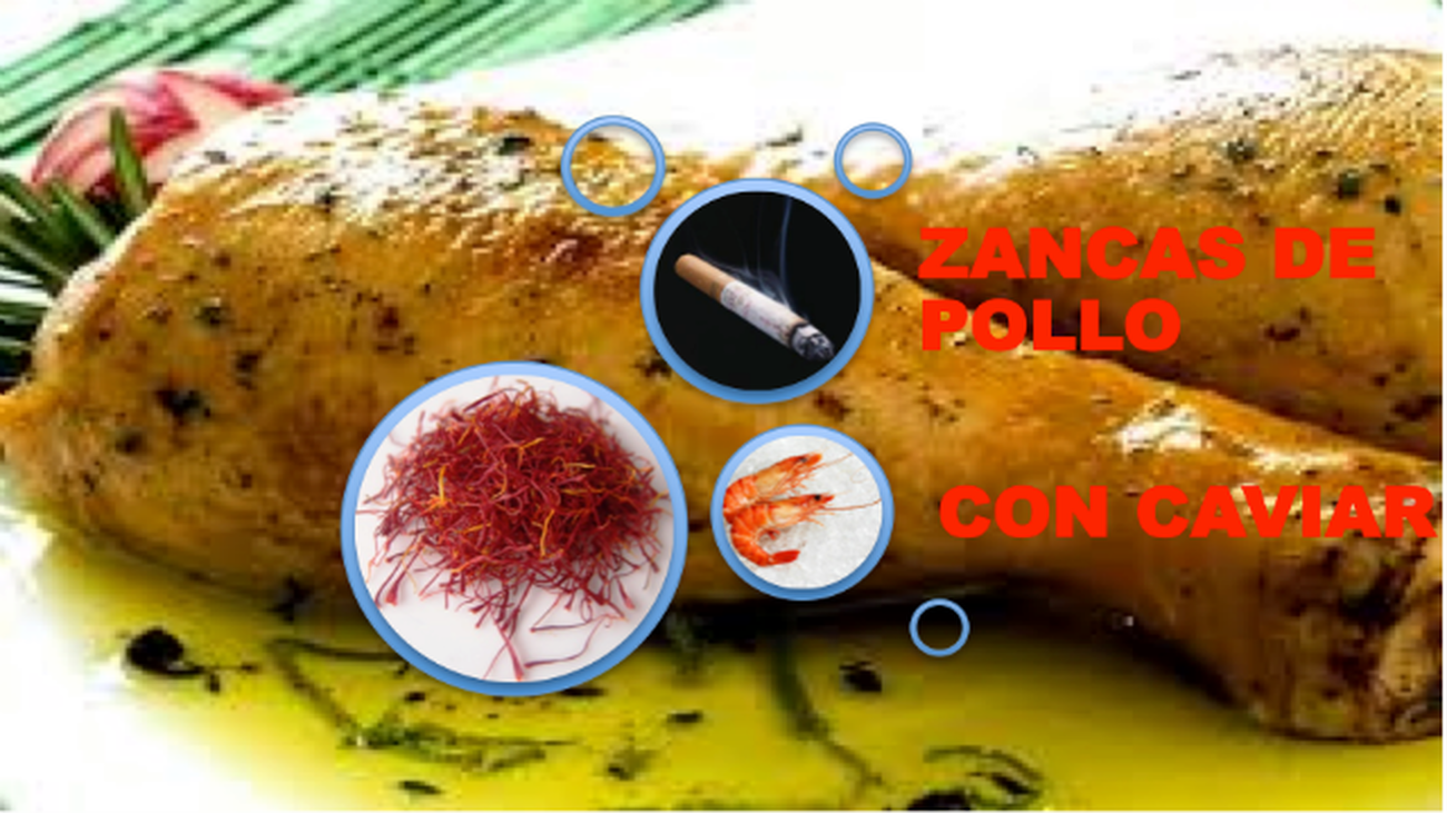 “Zancas de Pollo con Caviar”