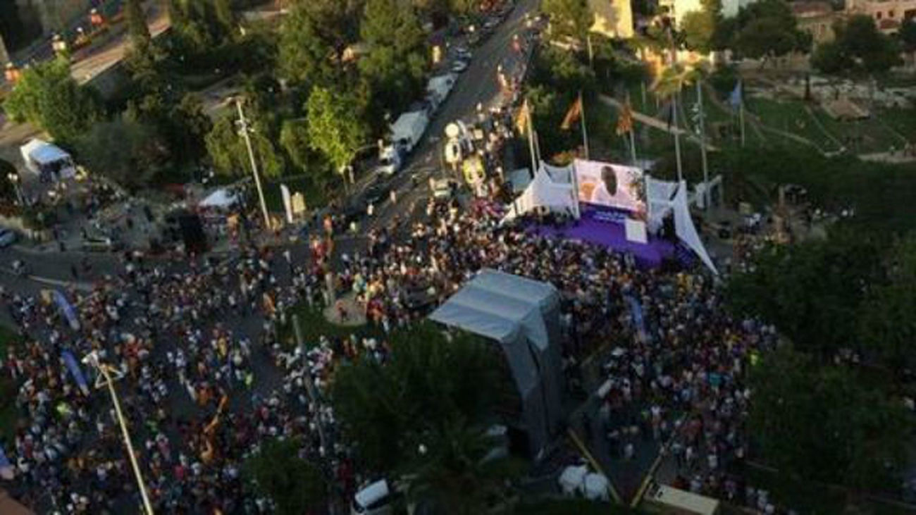 Manifestación de Societat Civil Catalana en Tarragona contra la consulta del 9N