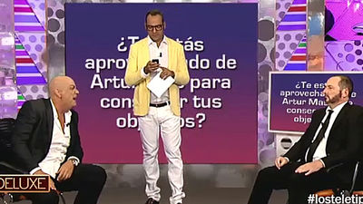 Sálvame Deluxe llega a Los Tele Tipos con Tele Oriol Junqueras enfrentándose al polígrafo