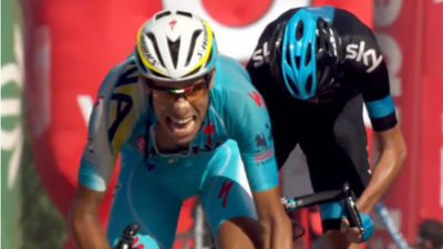 Vuelta: Gana Aru y Froome resta 20 segundos a Contador