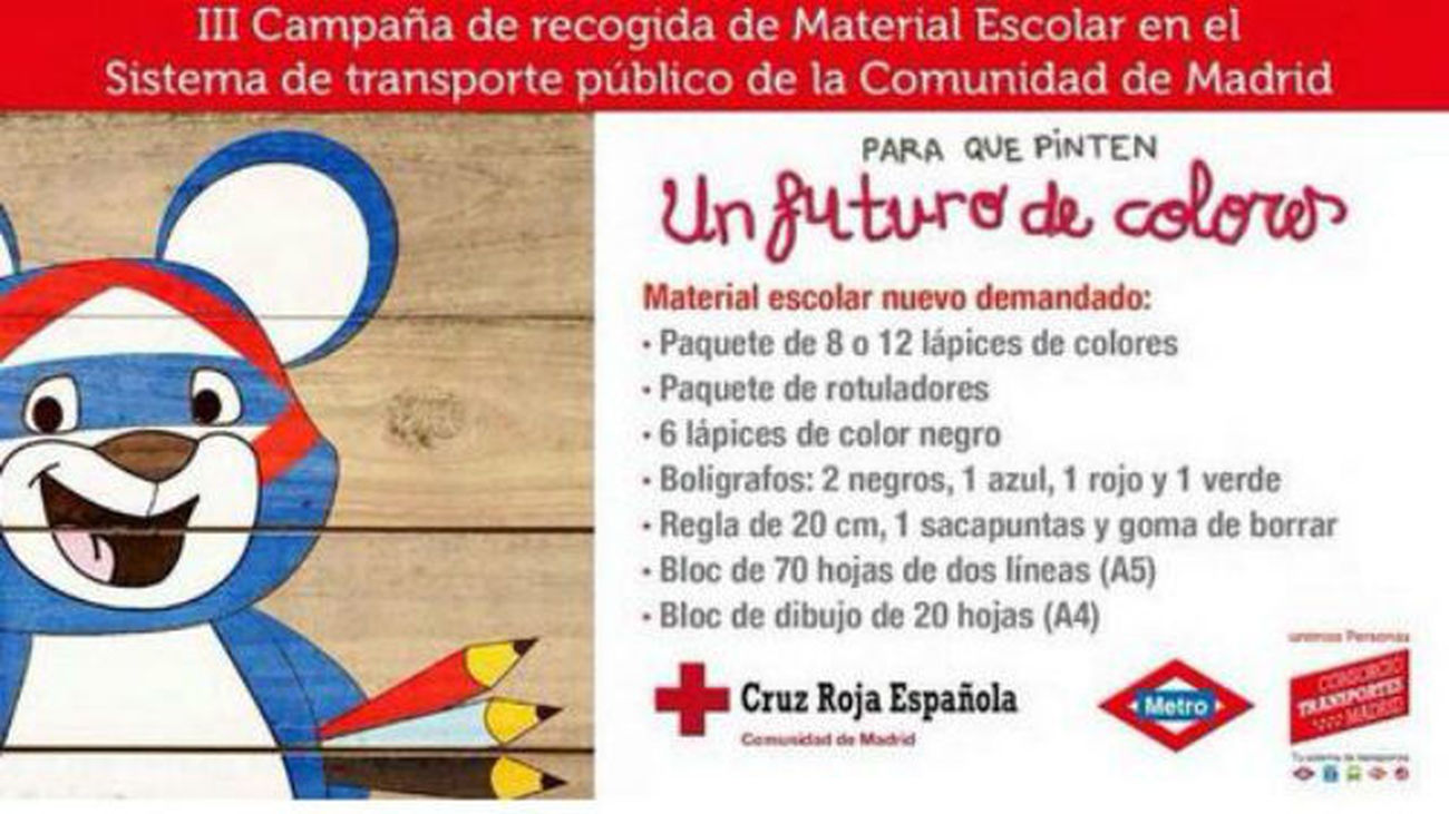 Campaña solidaria de Metro