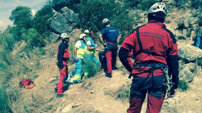 Una escaladora fallece al caerse desde 20 metros en Patones