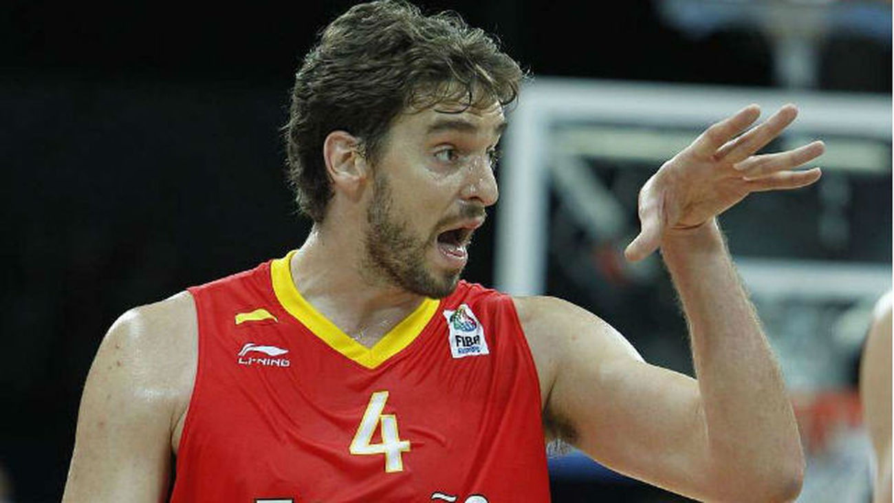 Pau Gasol, jugador de la selección española