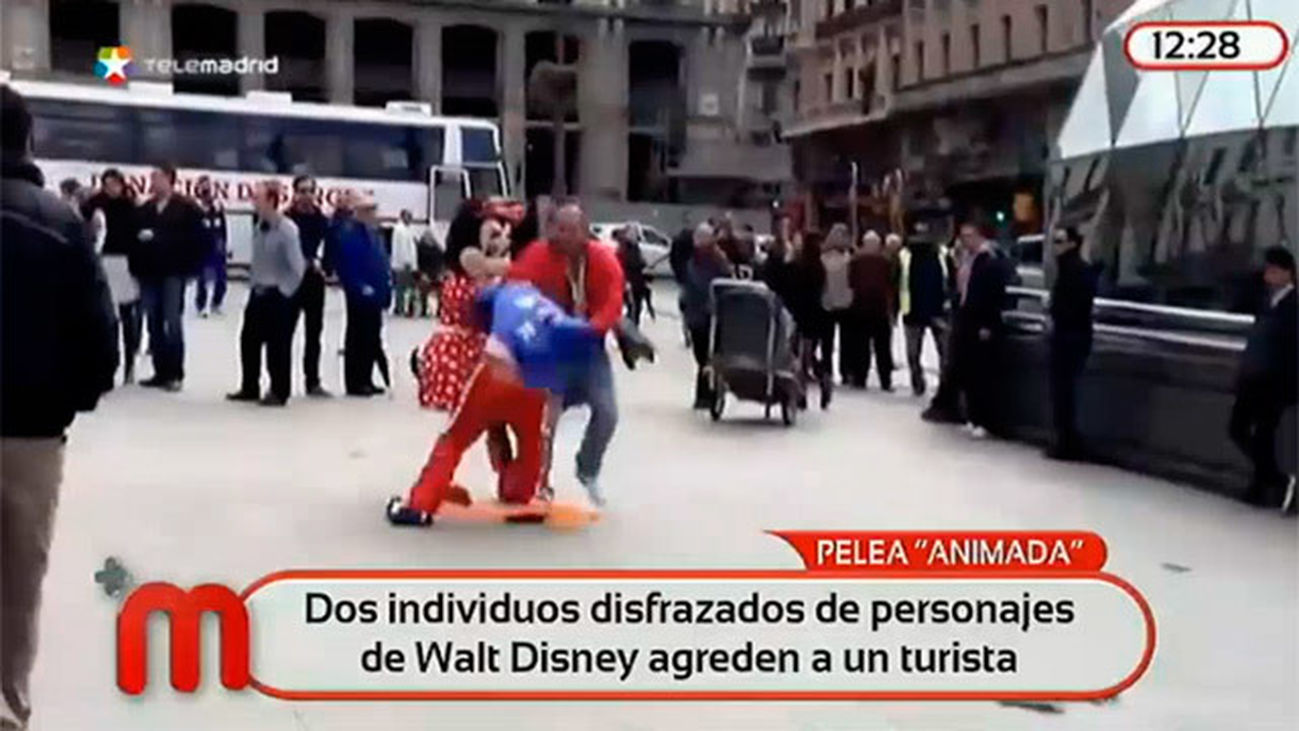Pelea "animada" en Sol