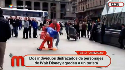 Pelea "animada" en Sol