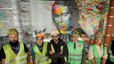 González visita los trabajos de la estación de Metro de Paco de Lucía