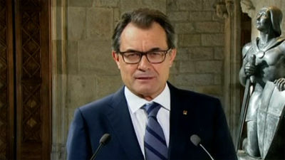 Artur Mas firma el decreto de convocatoria de la consulta soberanista del 9N