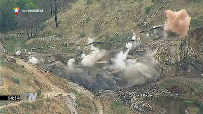Demolida la presa de Robledo de Chavela