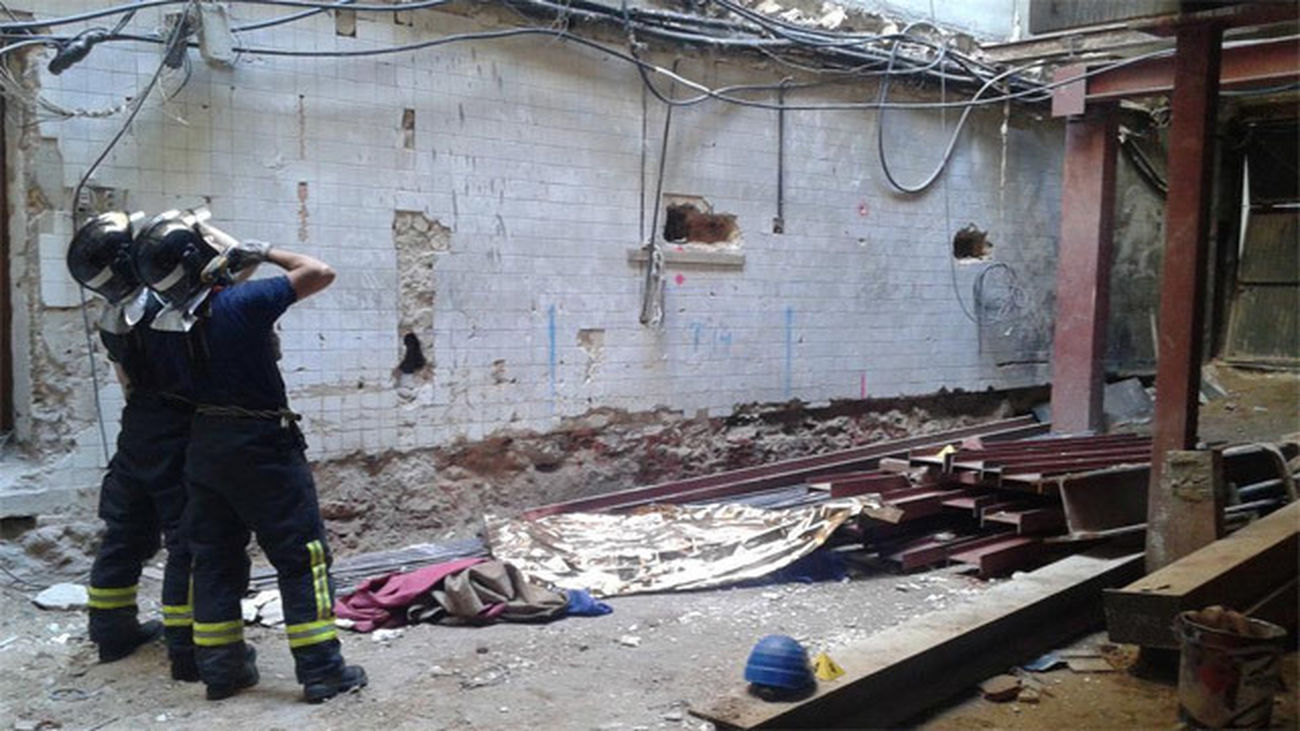 Accidente laboral en obra de edificio en rehabilitación c/ Columela
