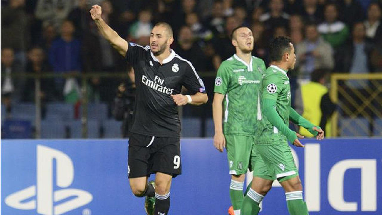1-2. Cristiano y Benzema salvan los muebles ante el Ludogorets