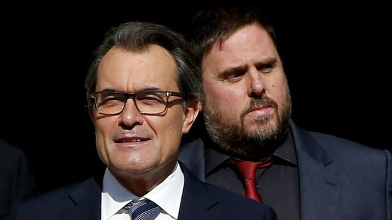 Artur Mas con Oriol Junqueras