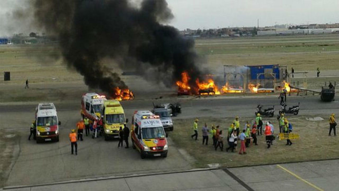 Espectacular simulacro en Cuatro Vientos