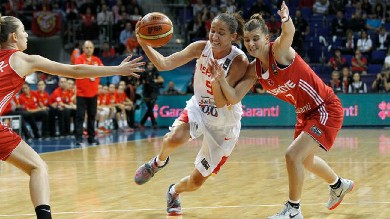 La selección española de baloncesto ante Turquía