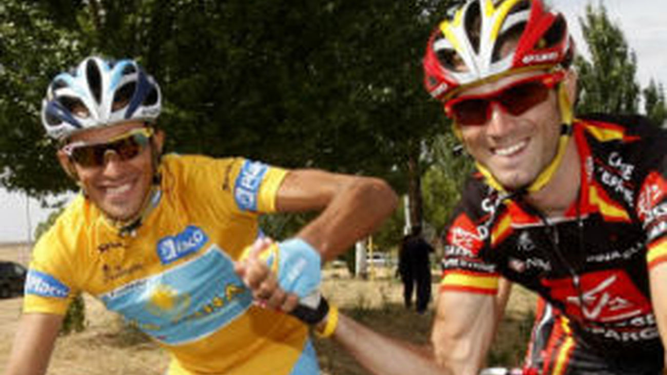 Alberto Contador y Alejandro Valverde