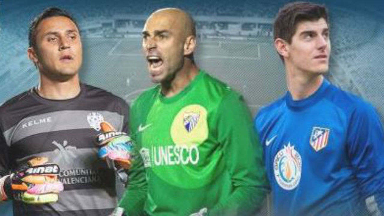 Navas, Courtois y Caballero, optan al Mejor Portero 2014