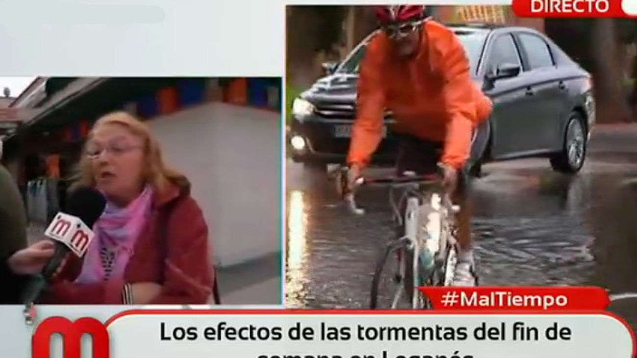 El mal tiempo inunda el sur de Madrid