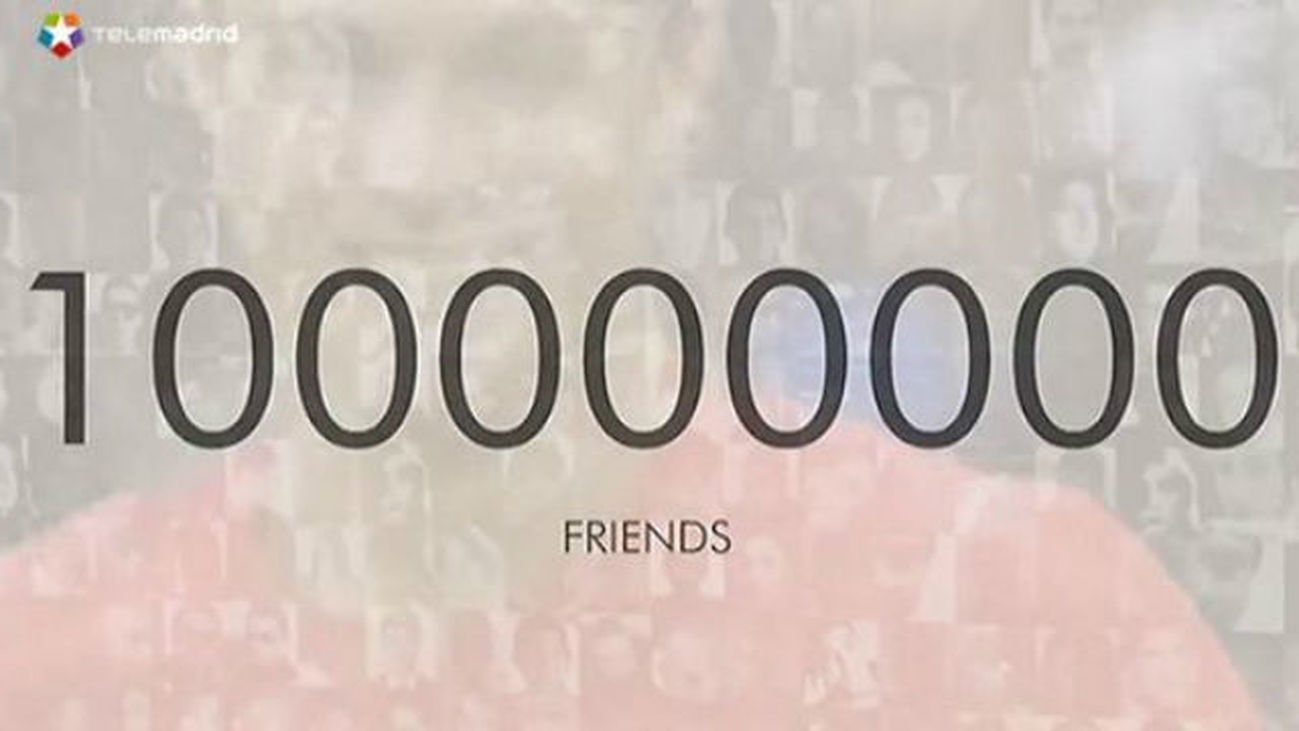 Cristiano tiene 100 millones de amigos
