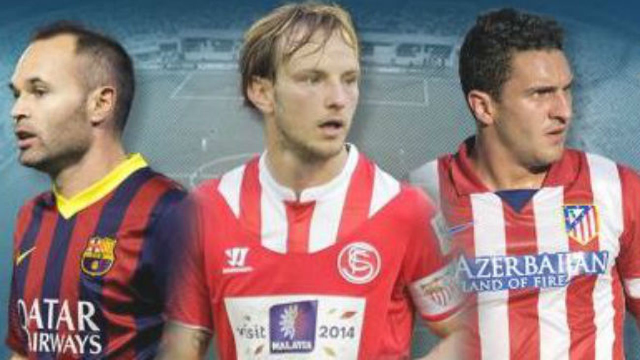 Iniesta, Rakitic y Koke