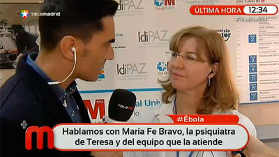 La psiquiatra de Teresa Romero: "Tratamos de relajar su estado emocional ante esta situación de incertidumbre"