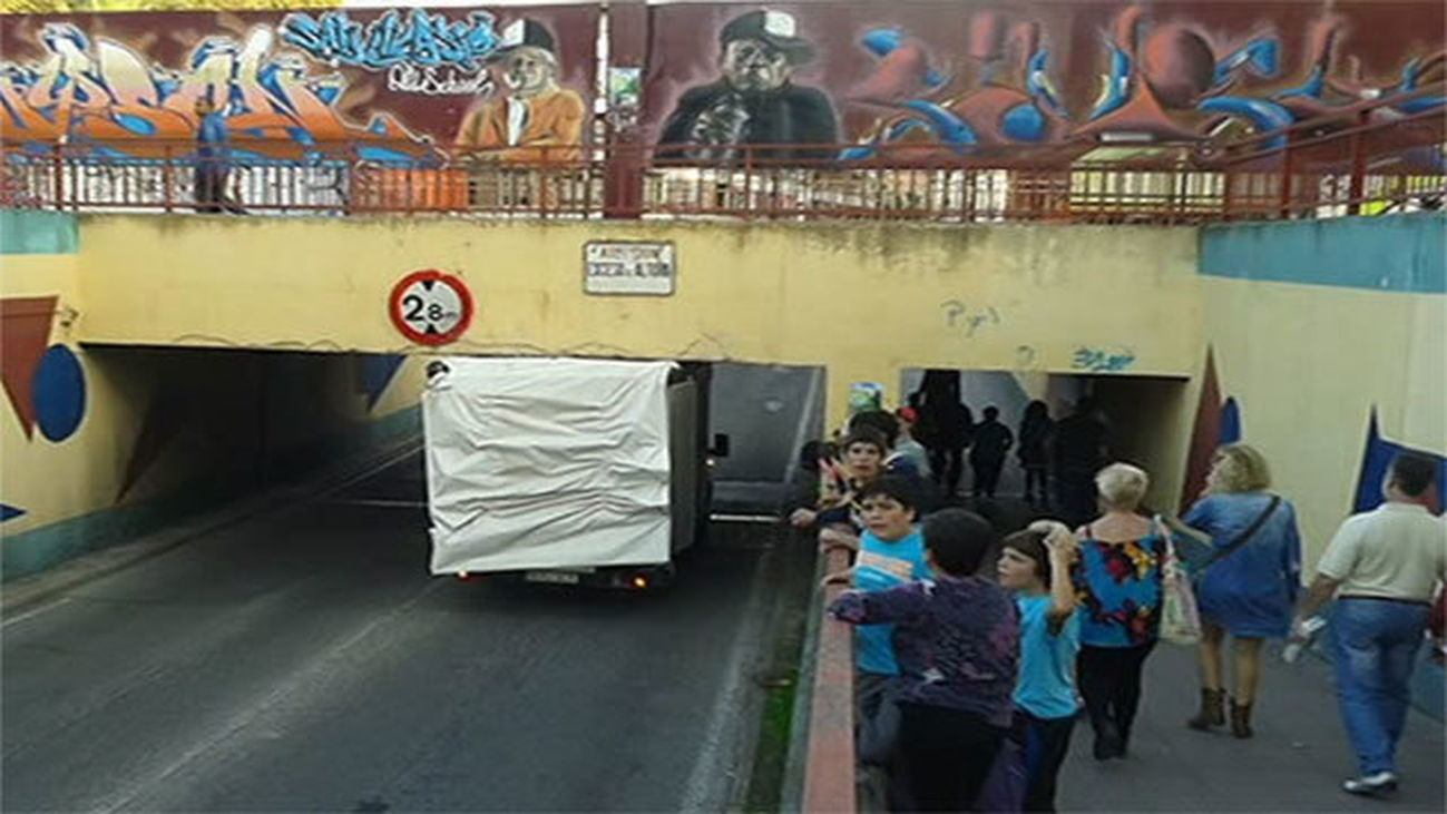 Atrapado en el puente de Leganés