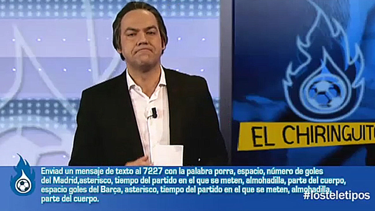 Participar en la porra del clásico se complica en el Tele Chiringuito de Pedrerol