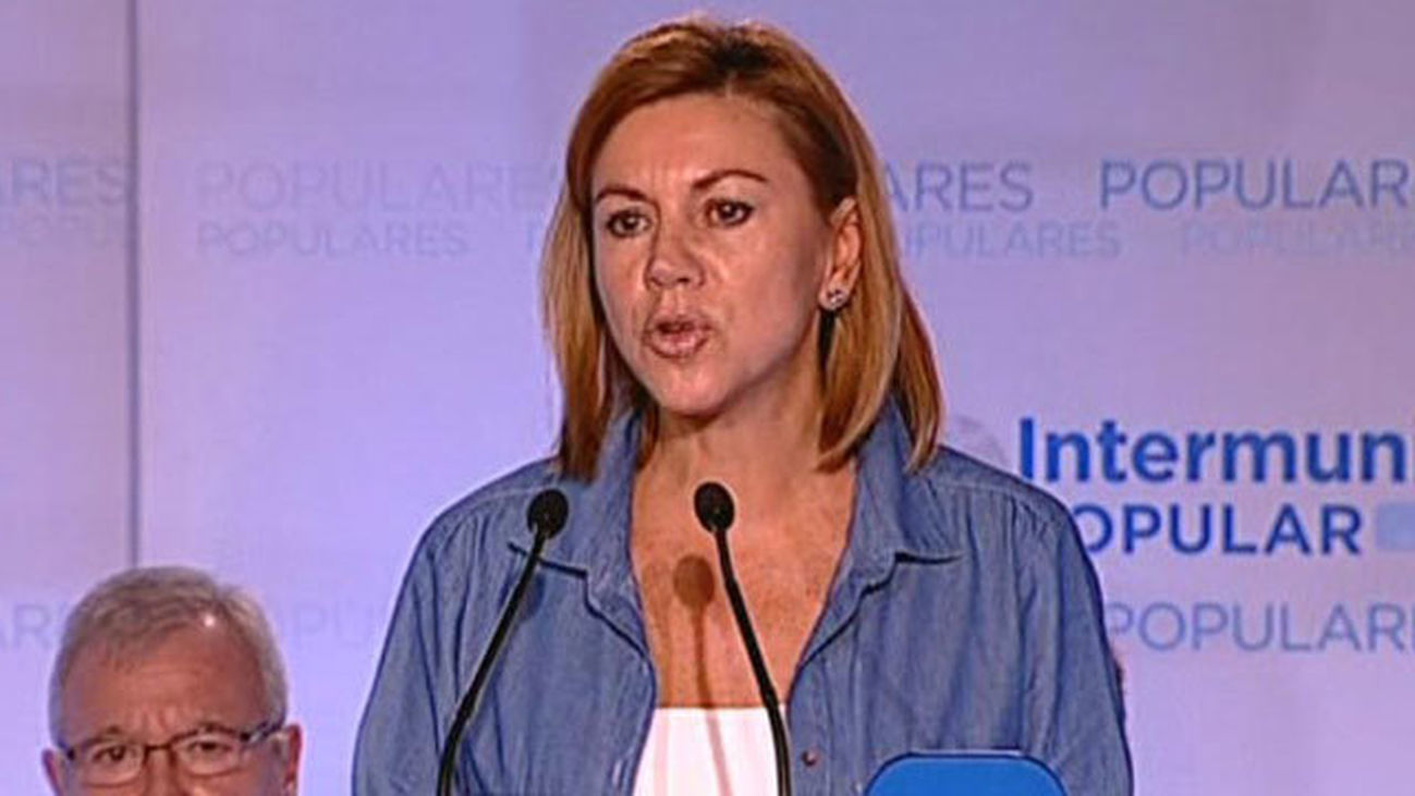 Cospedal: "El PP trabaja para que los casos de corrupción no se repitan nunca más"