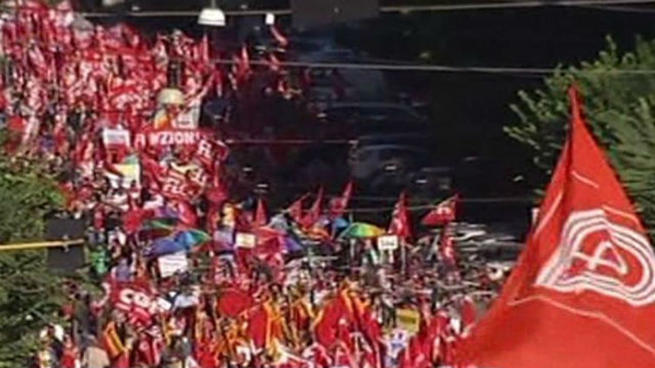 Manifestación en Roma