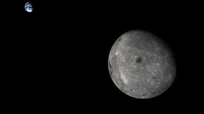 Una nave china capta una foto única de la Tierra y la cara oculta de la Luna