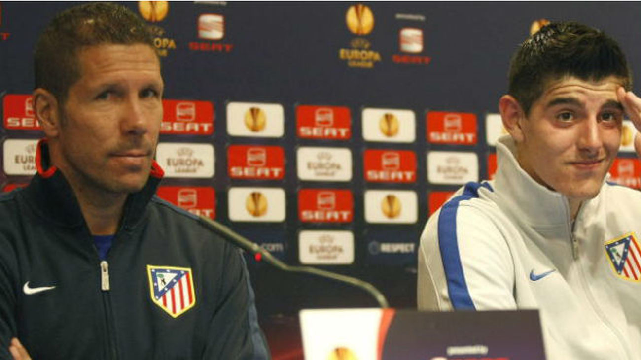 Simeone: "Que Courtois no ganara el premio de la Liga fue raro"