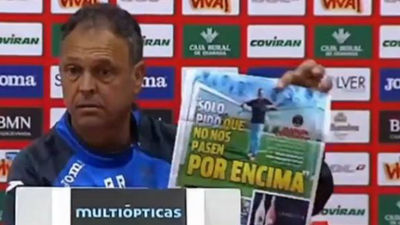 Caparrós sobre la visita del Madrid: "No regalo nada ni a mi padre"