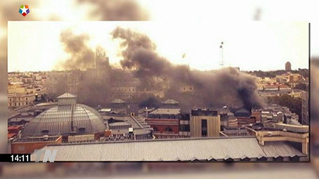 Tres heridos, dos de ellos graves, en un incendio en el Banco de España