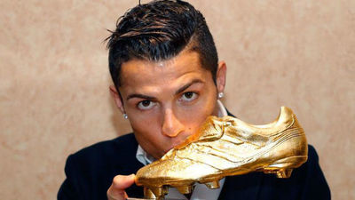 Cristiano Ronaldo recibe su tercera 'Bota de Oro'
