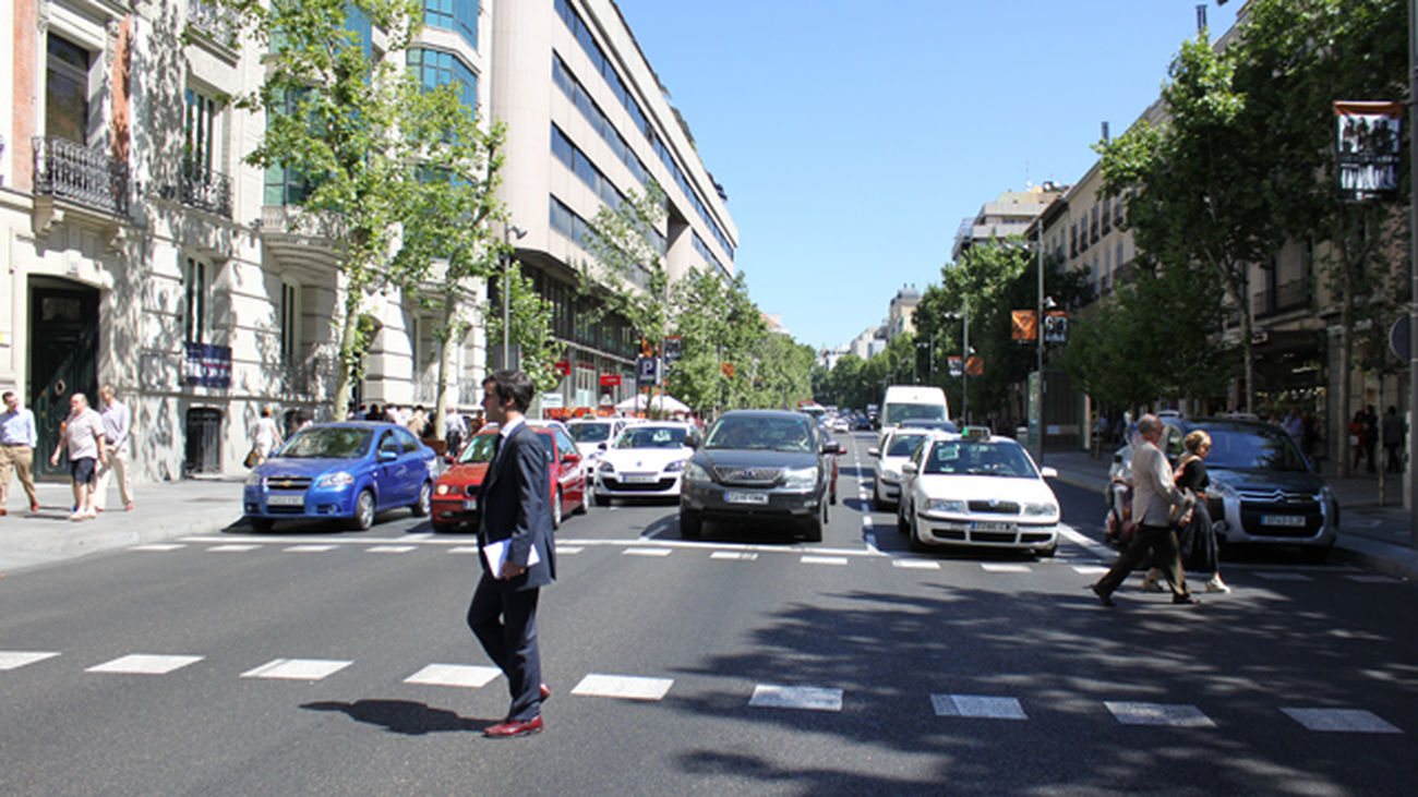 Restricciones al tráfico en la calle de Serrano por obras en una subestación