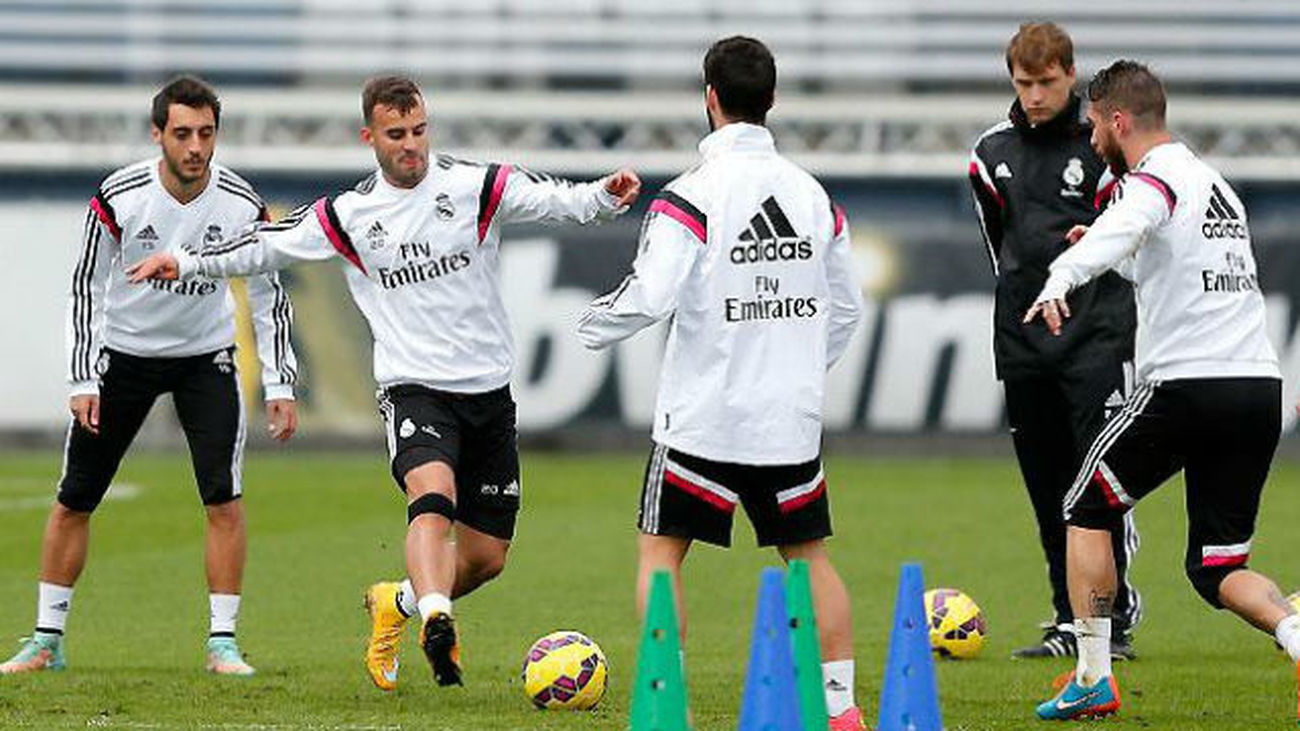 Entrenamiento del Real Madrid con Jesé