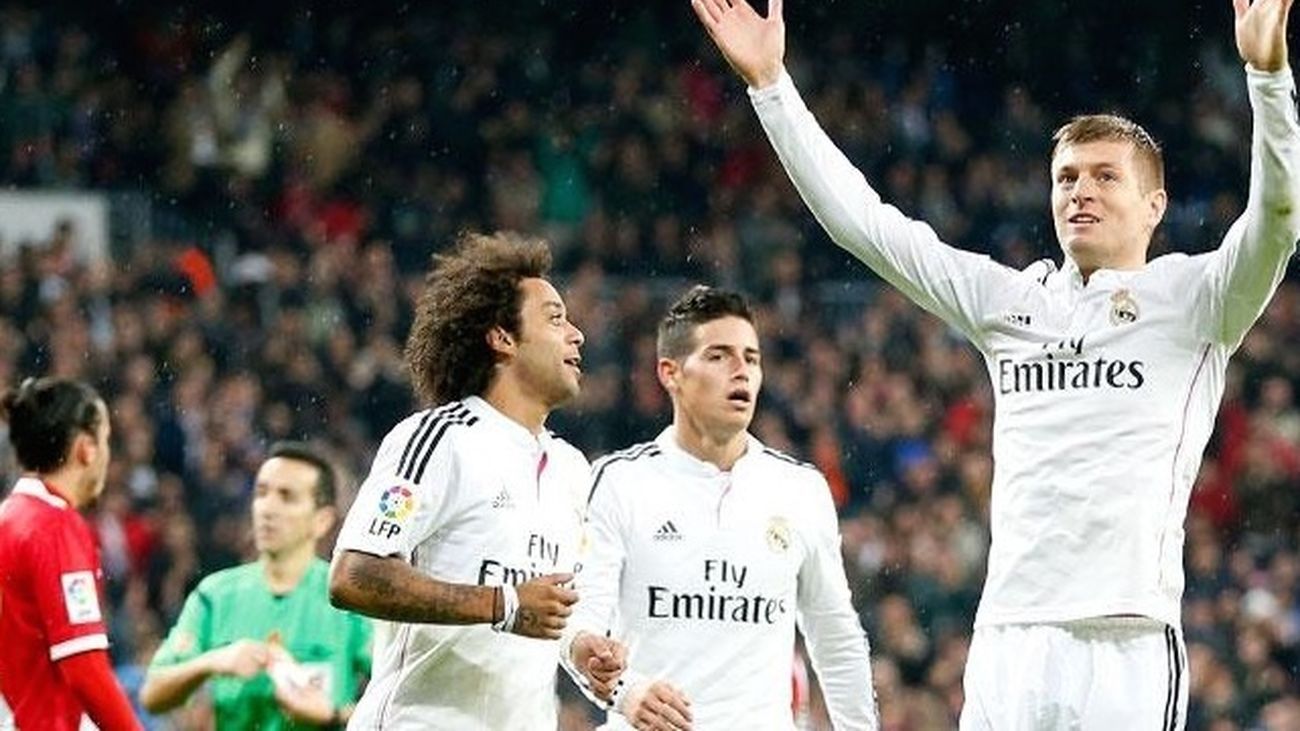 5-1. El Real Madrid golea a un Rayo que disfrutó con el balón