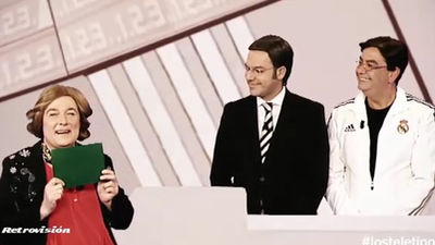 Florentino Pérez y Pepe Blanco, el utillero del Madrid participan de nuevo en Un Dos Tres