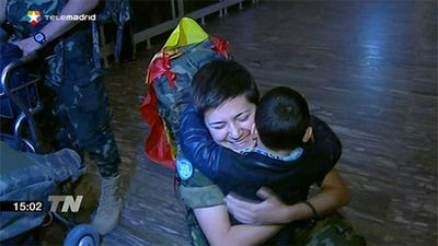 Los soldados de la Brigada XXI desplegada en Líbano regresan a Zaragoza