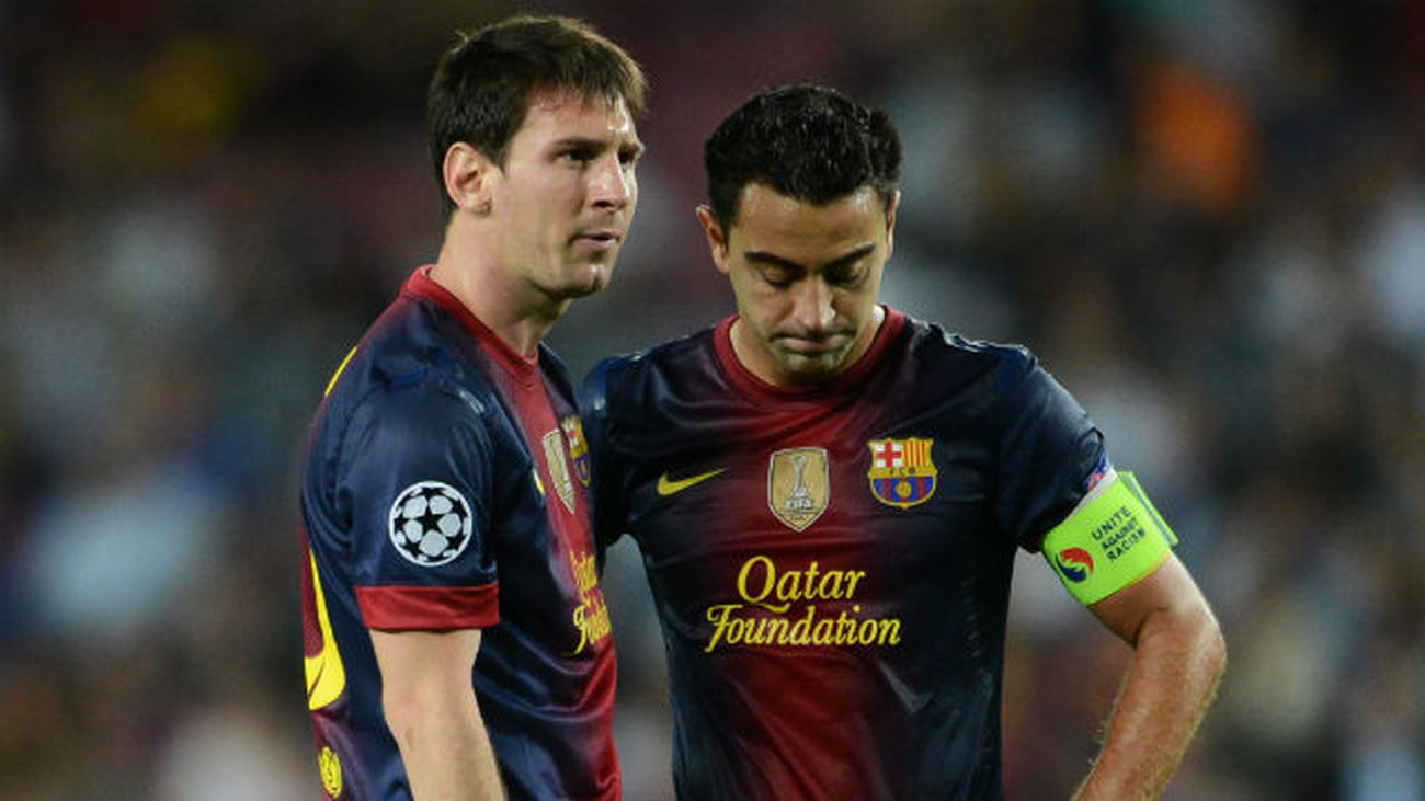 Messi y Xavi