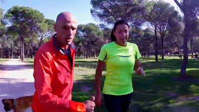 Arancha practica por primera vez la técnica del fartlek