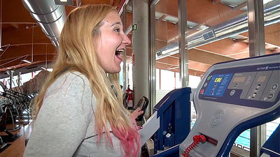 Susana prueba la cinta anti gravedad