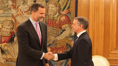 Urkullu defiende ante el Rey una política basada en el diálogo y la lealtad