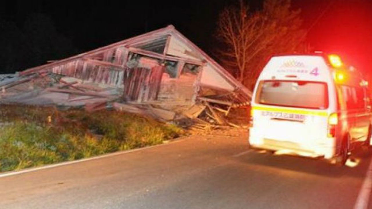 Un terremoto de 6,8 grados deja al menos 14 heridos en el centro de Japón